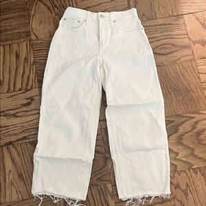 Women's High-Rise Cream Denim